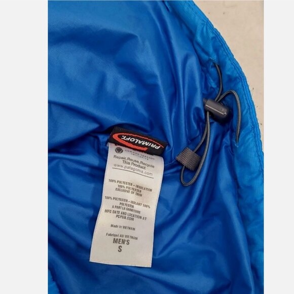 Patagonia Nano Puff Jacket Endless Blue Men Small Puffer Puffy Quilted Full Zip - Picture 5 of 5